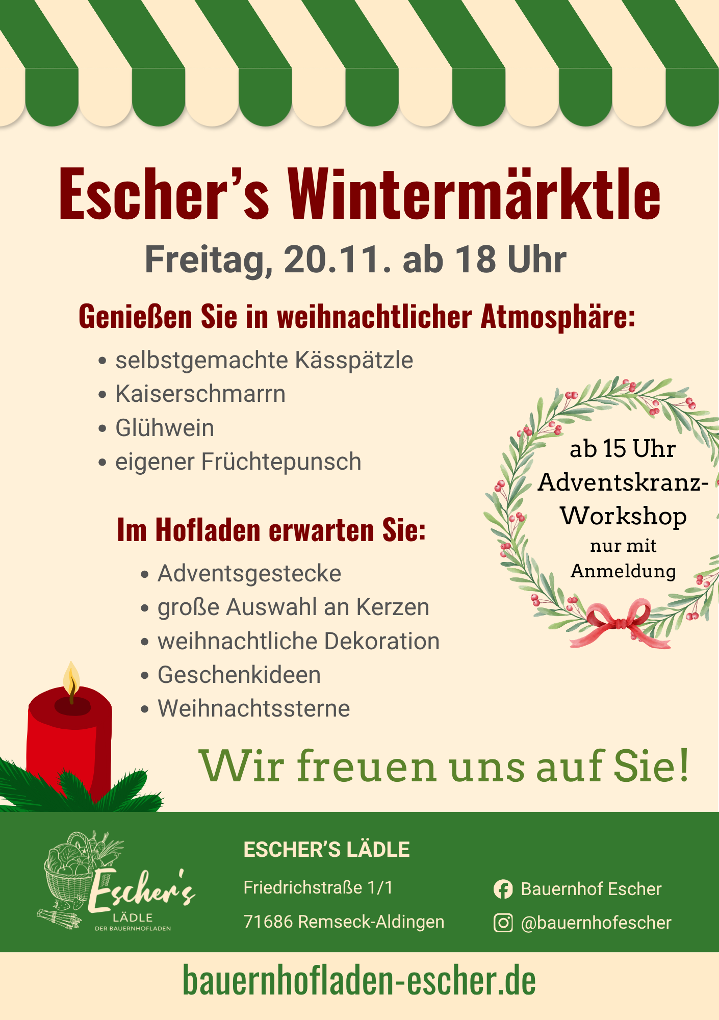 Flyer Wintermärktle 2026